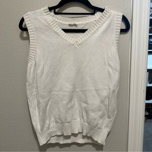 John Galt Pac Sun white sweater vest